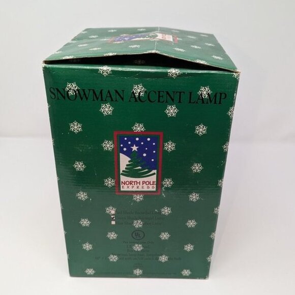 NEW VTG North Pole Express Small Snowman Girl Snowgirl C7 Light Lamp Electric - Picture 8 of 11